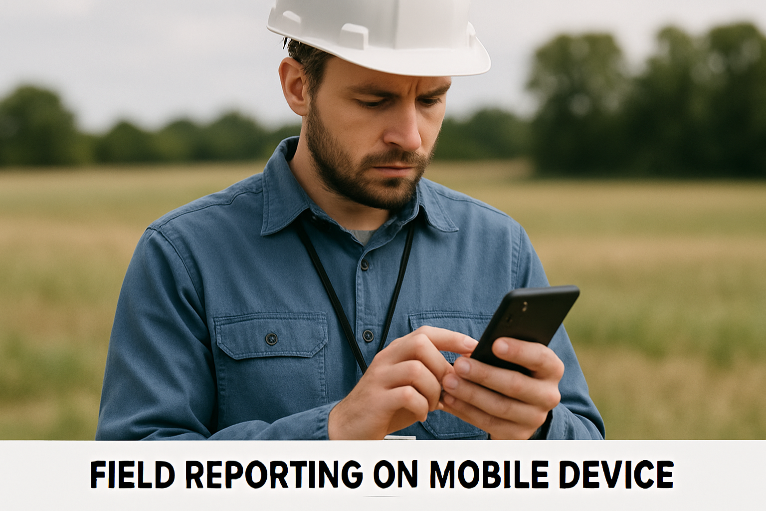 Simple field reporting on mobile device